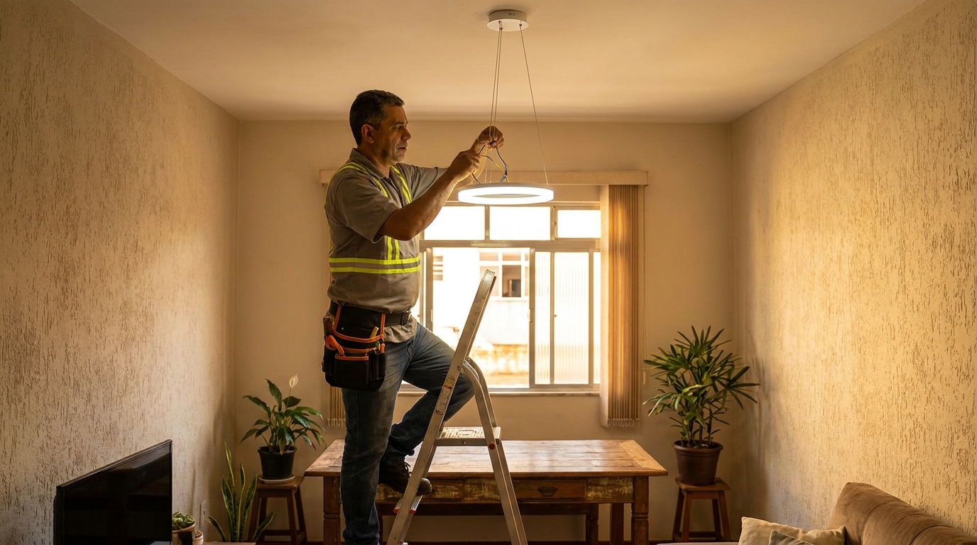 Troca de luminarias em Montes Claros‑MG